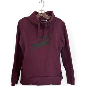 Women's Puma Sweatshirt Medium Purple Pullover